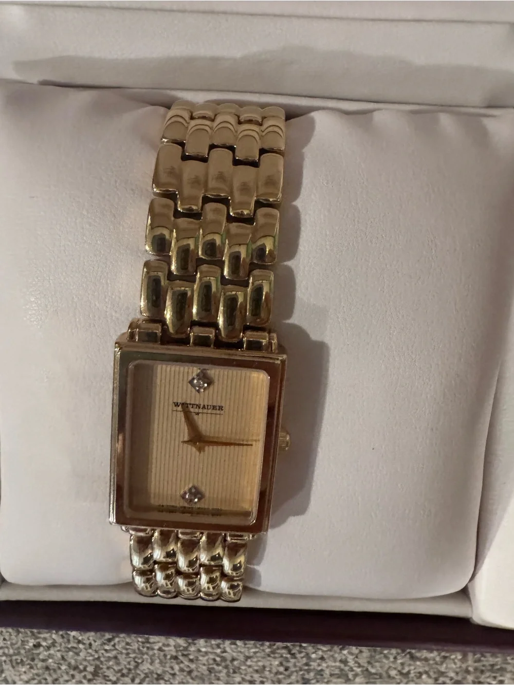 Women’s Gold-Tone Square Dial Bracelet Watch by Wittnauer